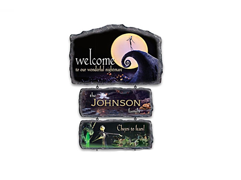 The Nightmare Before Christmas Personalized Sign Collection