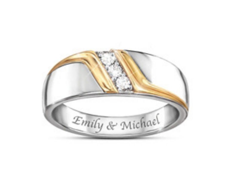 Enduring Love Personalized Men's Diamond Ring