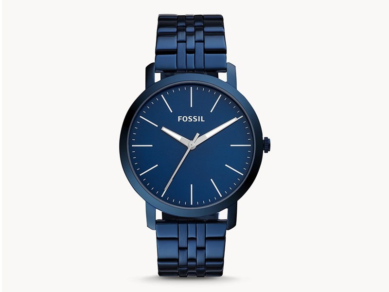 Luther Three Hand Ocean Blue Stainless Steel Watch For Men