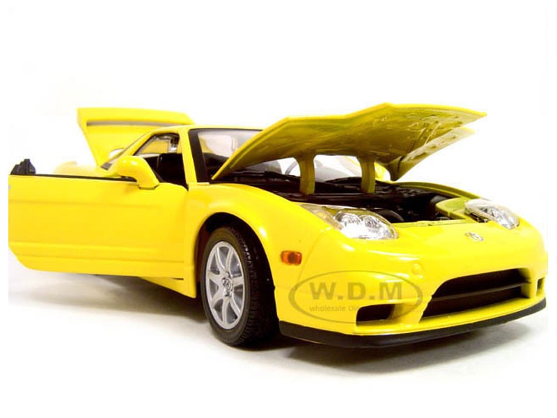 Acura NSX Yellow 1/18 Diecast Model Car by Motormax