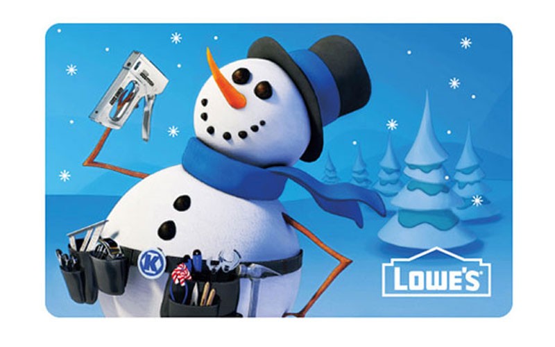  Lowe's Handy Snowman Gift Card
