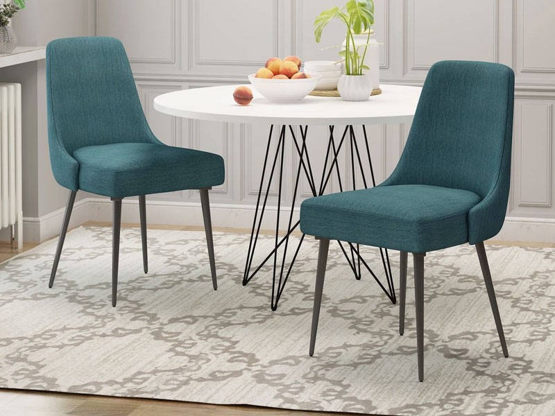 Ella Modern Fabric Dining Chairs Set of 2