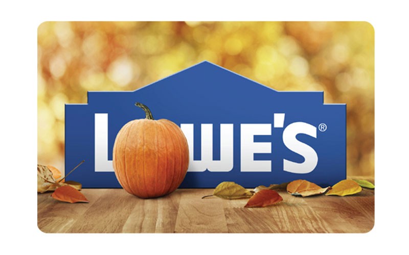 Lowe's Fall Gift Card