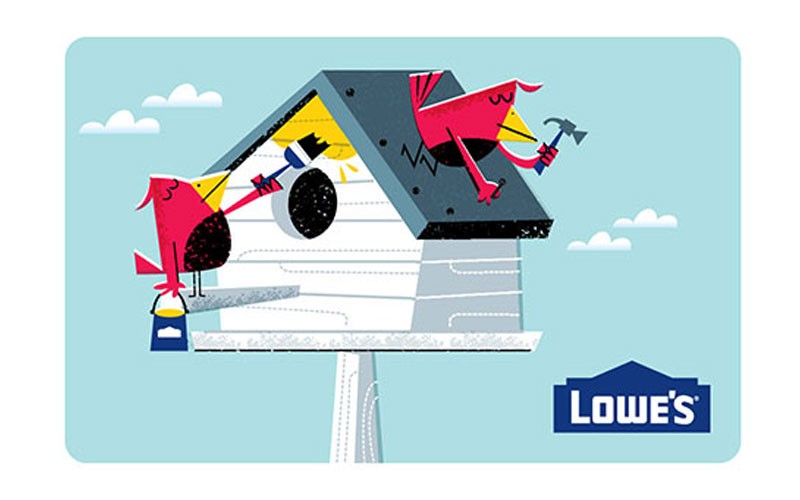 Lowe's Bird House Gift Card 