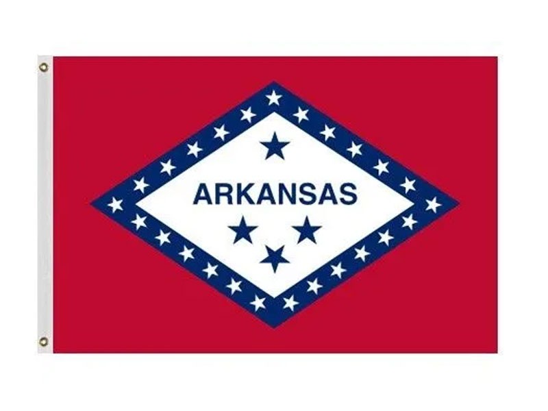 Outdoor Arkansas Flags