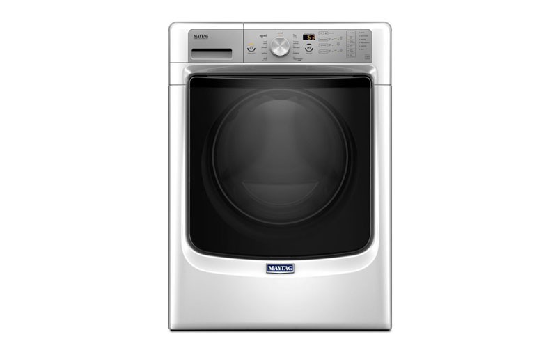 Maytag Fresh Hold 4.5-cu ft High-Efficiency Stackable Front-Load Washer (White) 