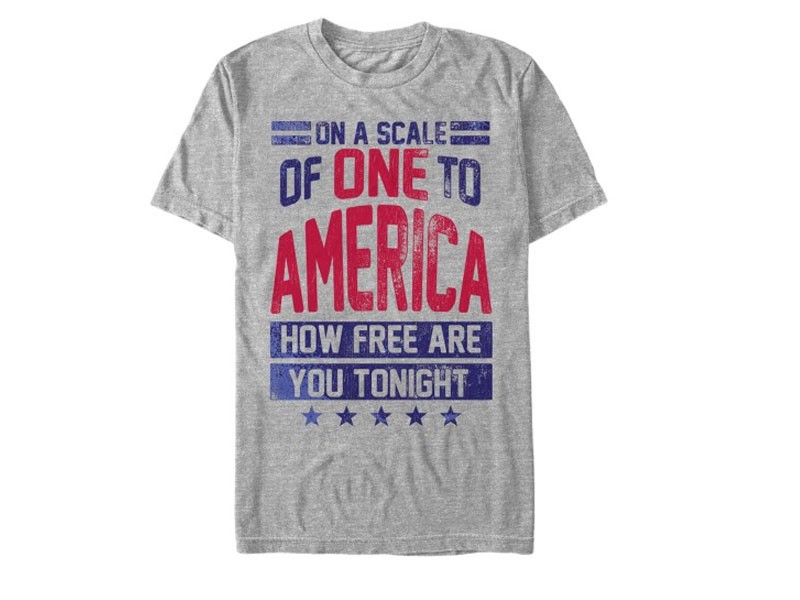 Men's T-Shirt 4th of July America How Free are You Tonight