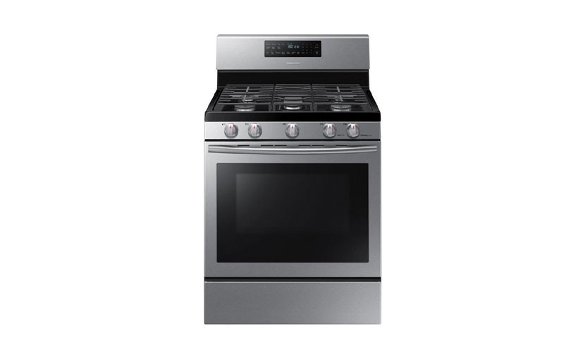 Samsung 5-Burner Freestanding 5.8-cu ft Self-cleaning Convection Gas Range (Stai