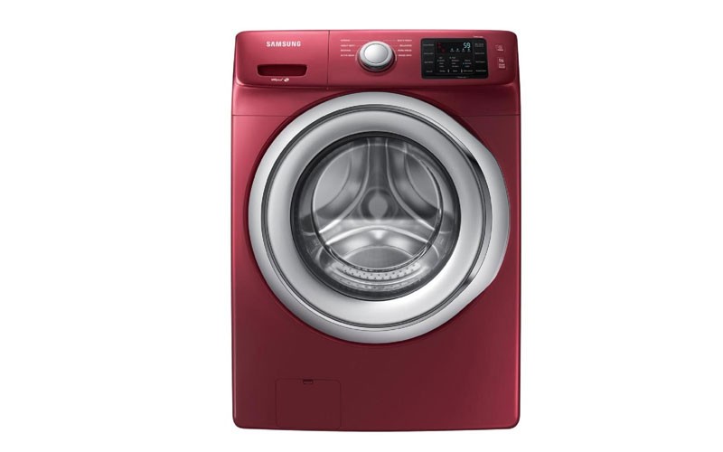 Samsung 4.5-cu ft High Efficiency Stackable Front-Load Washer (Merlot) ENERGY ST