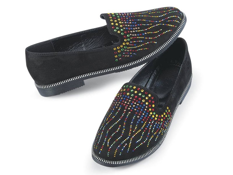 Rainbow of Crystals Loafers