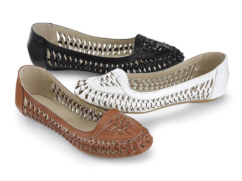 Braided Cutout Flats For Women