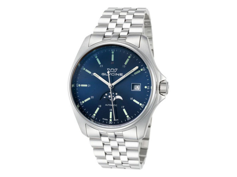 Glycine Combat Men's Watch Stainless Steel Case Stainless Steel