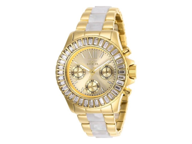 Invicta Angel Women's Watch Stainless Steel and Yellow Gold