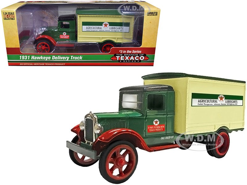 1931 Hawkeye Texaco Delivery Truck Agricultural Lubricants Diecast Model