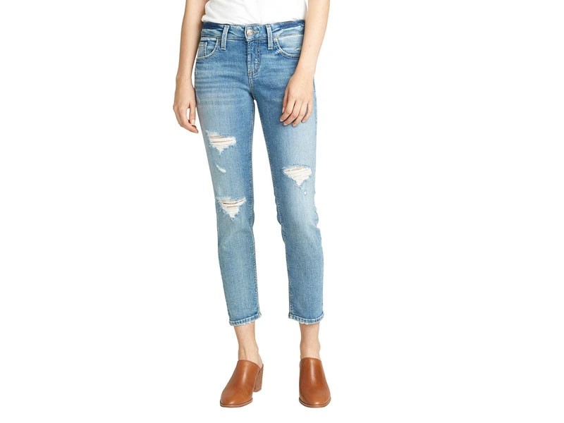 Silver Jeans Boyfriend Jeans for Women In Light Wash