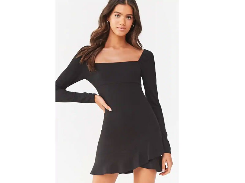 Ribbed Mini Women's Dress