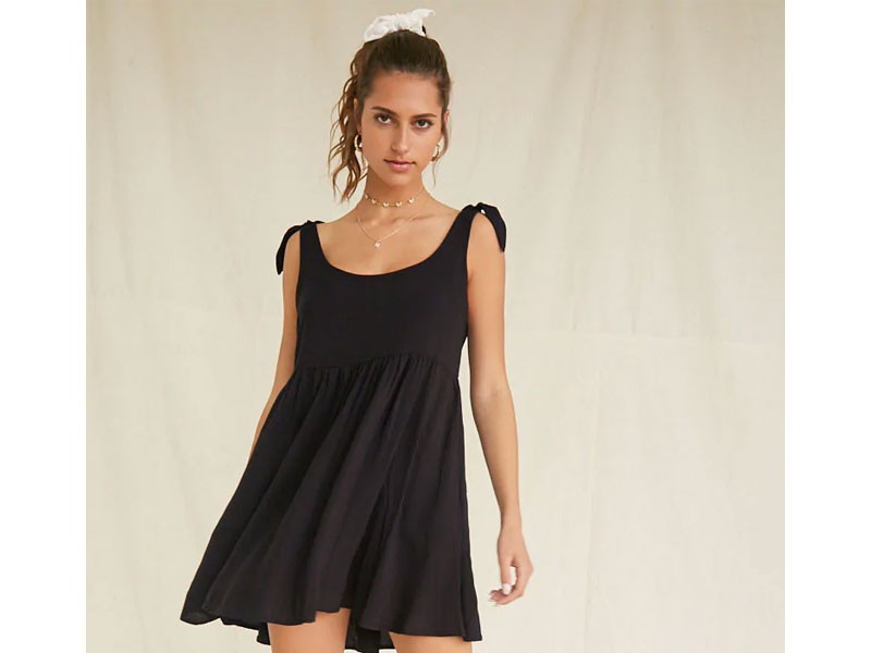 Women's Knotted Fit & Flare Dress