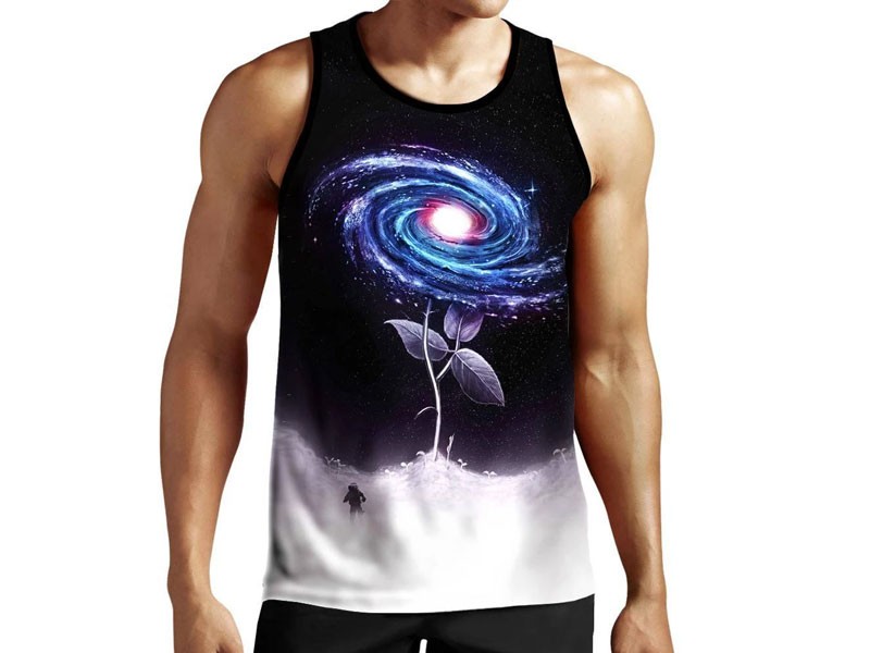 My Little Flower Tank Top For Men