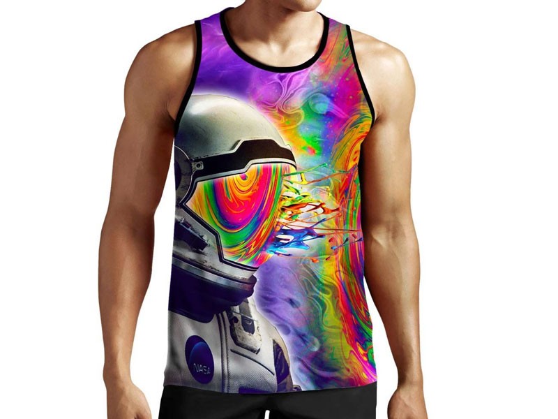 Astronaut Portal Tank Top For Men