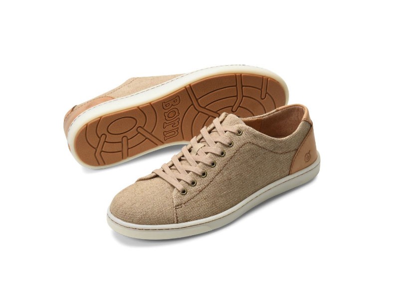 Born Artur In Natural Tan Fabric Men's Sneakers