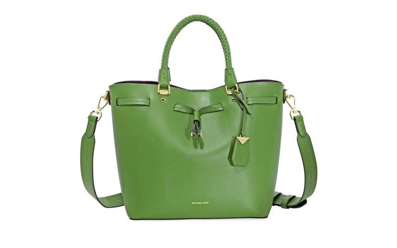 Michael Kors Blakely Medium Bucket Bag- True Green