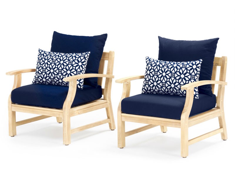 Kooper Club Chairs Navy Blue