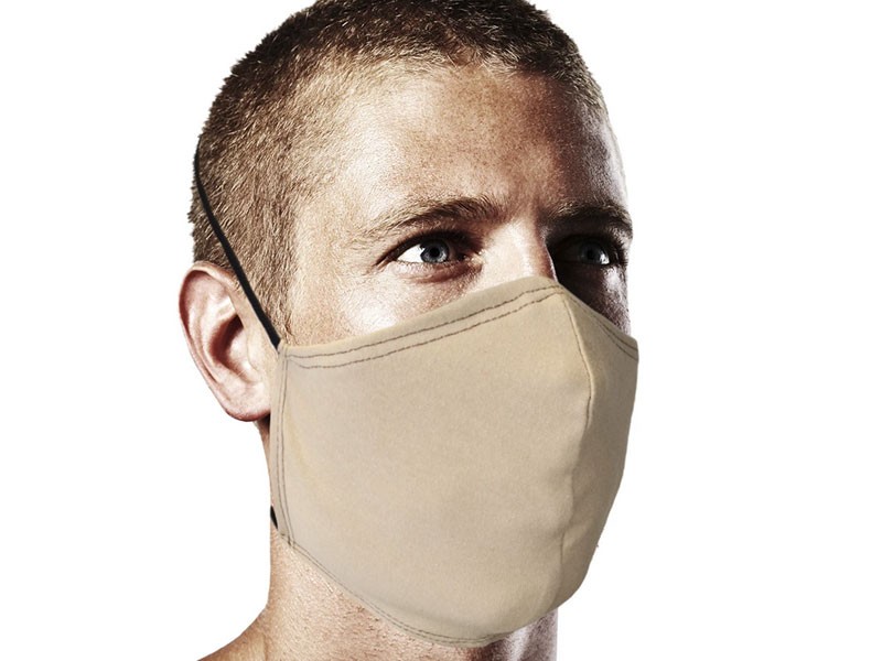 Jersey Knit Cotton Face Mask with Head Bands Various Colors