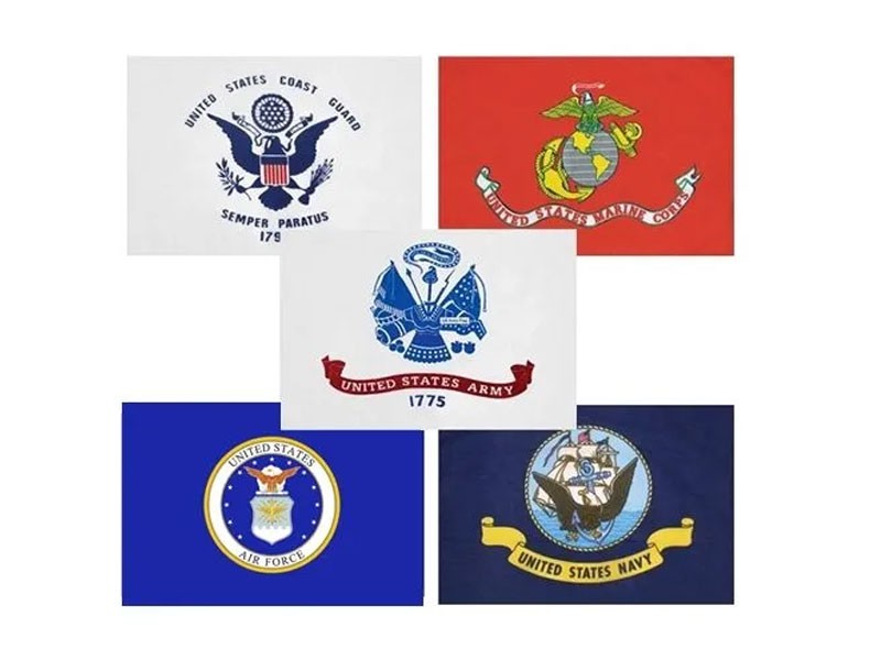 3 x 5 Armed Forces Flag Set