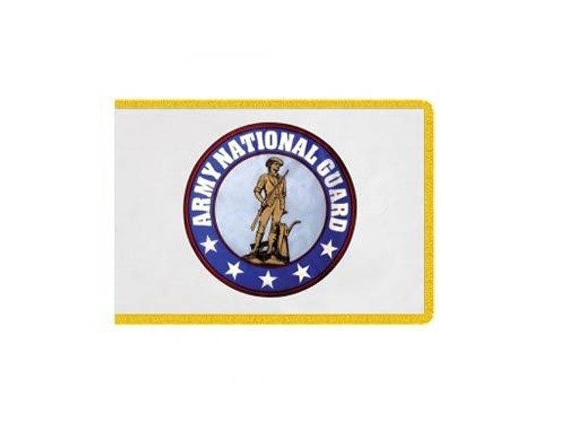 Indoor Army National Guard Flag