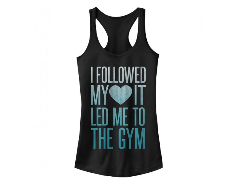 Junior's I Followed My Heart to the Gym Kid's Tank