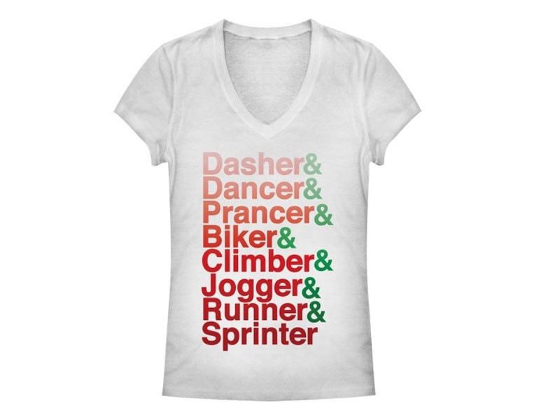 Junior's Christmas Reindeer Workout Kid's T-Shirt