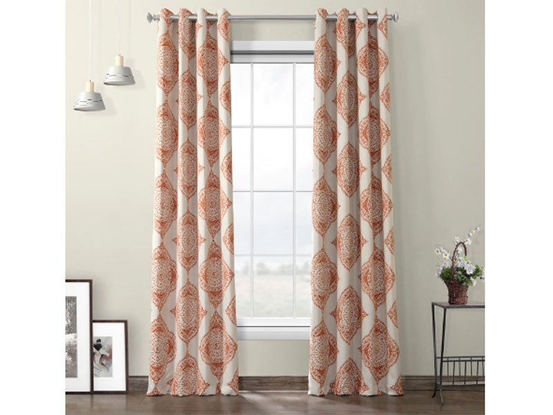 Henna Grommet Blackout Room Darkening Curtain