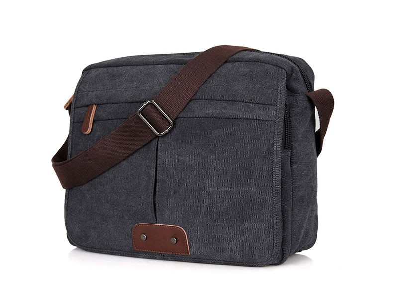 Wayfarer Men's Canvas Crossbody Messenger Bag