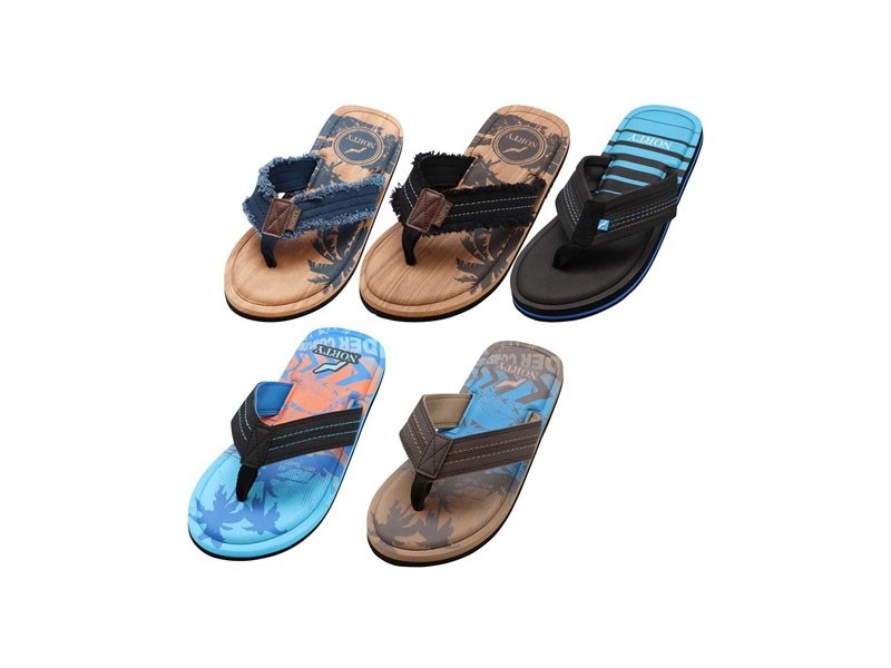 Norty Men's Memory Foam Footbed Sandals