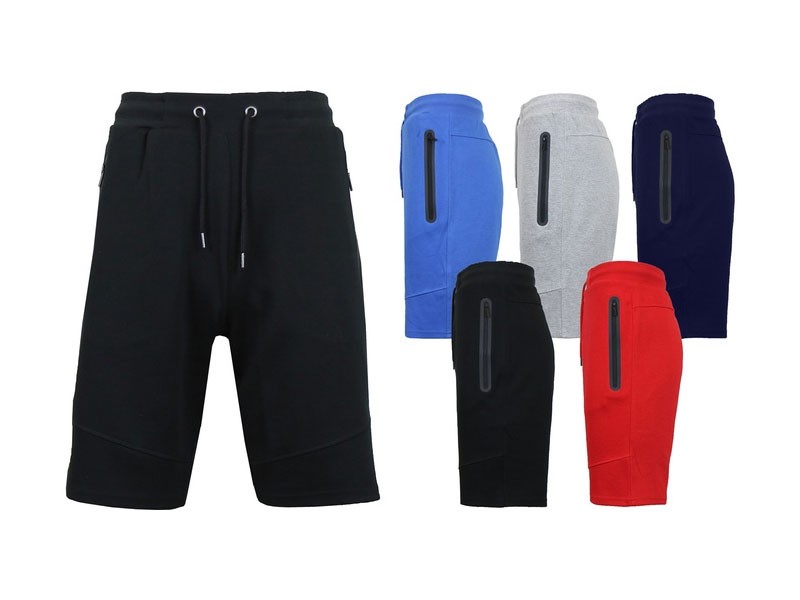 Men's Tech Jogger Shorts with Zipper Side Pockets