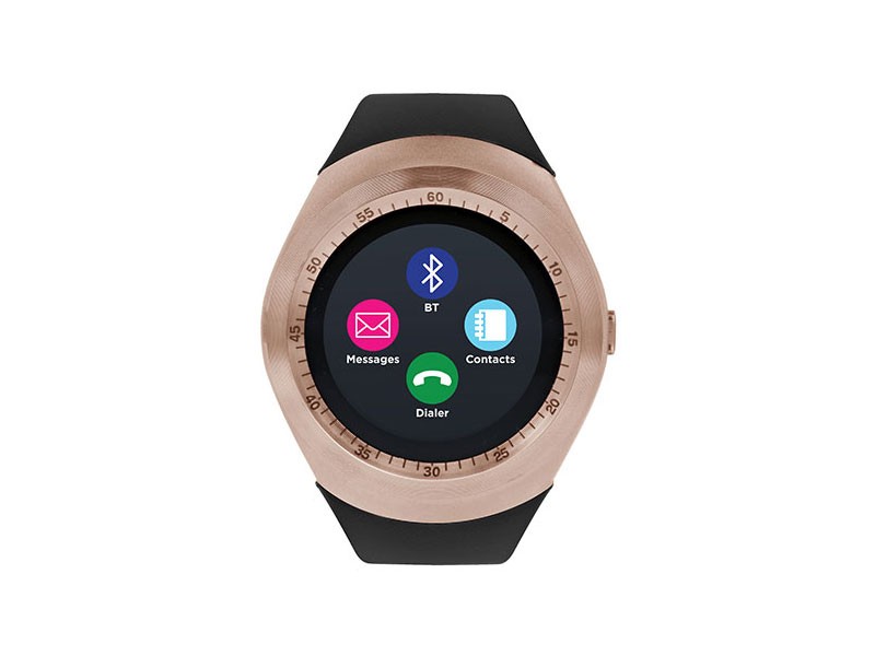 iTouch Curve Rose Gold & Black Smart Watch