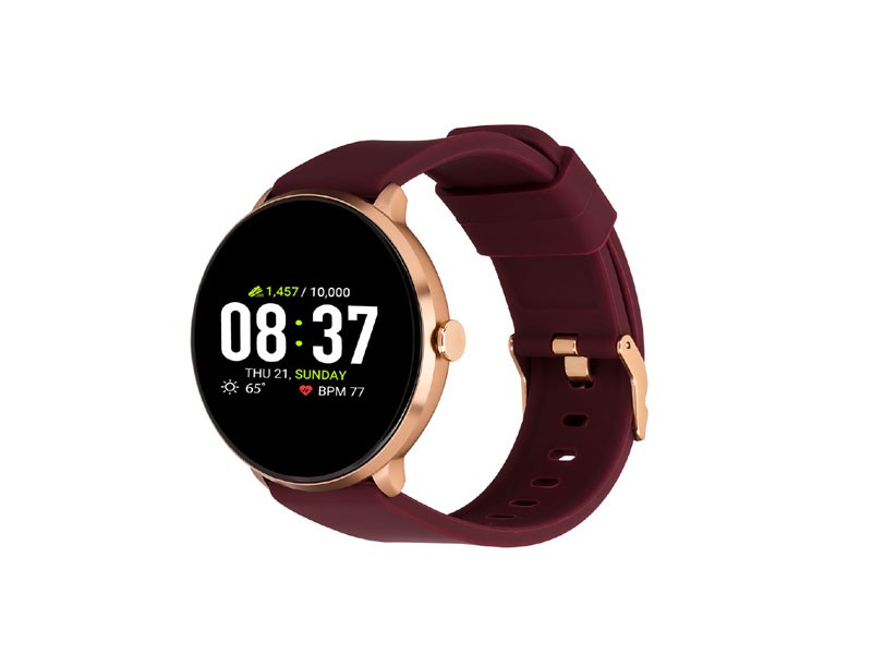 Unisex iTouch Sport Rose Gold & Maroon Tech Smart Watch