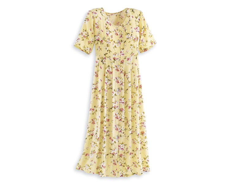 Floral Button Front Dress For Women