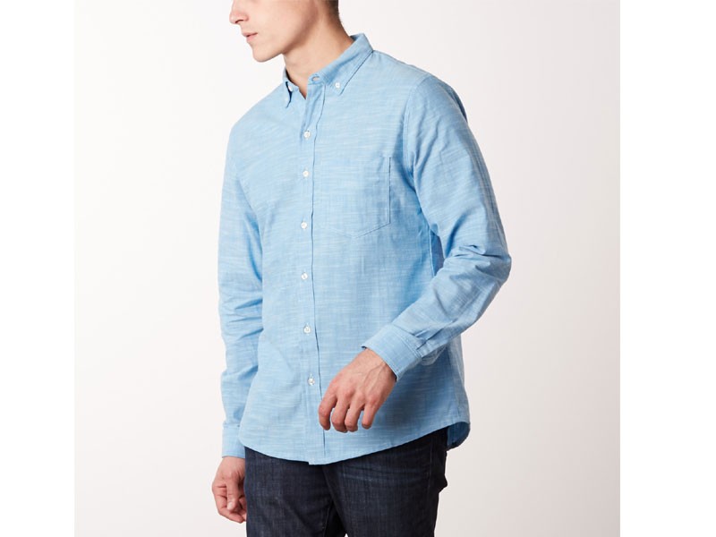 Crosshatch Sky Men's Shirt Sky Blue