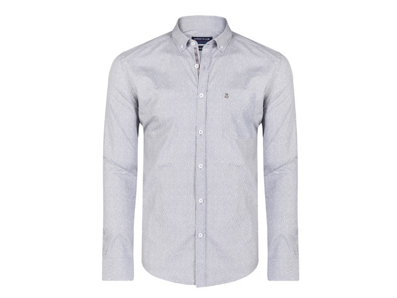 Marlon Shirt Gray White For Men