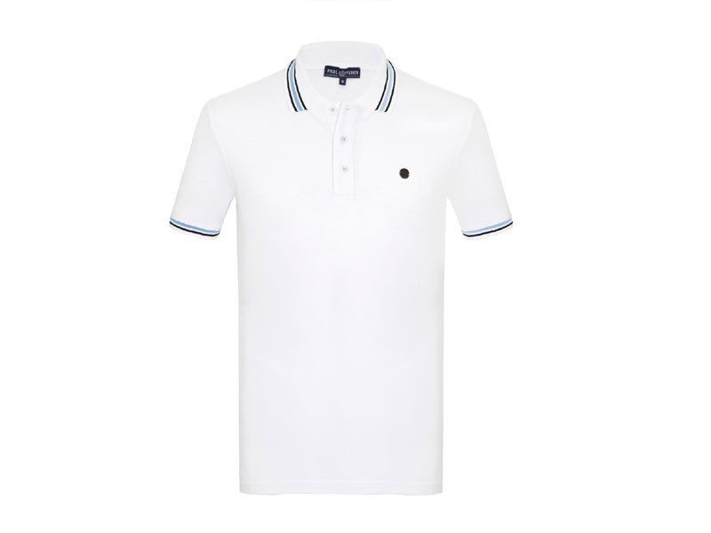 Cory Short Sleeve Men's Polo Shirt White