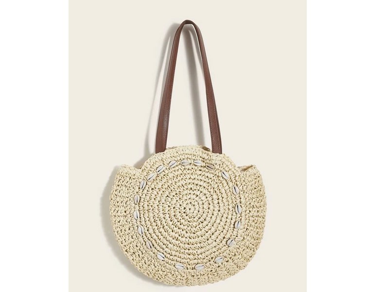 Shell Decor Braided Women's Tote Bag