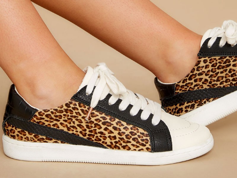 Nino Dark Leopard Sneakers For Women