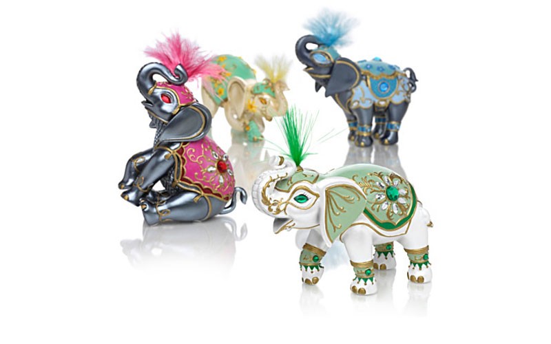 Elephants Of Good Fortune Figurine Collection