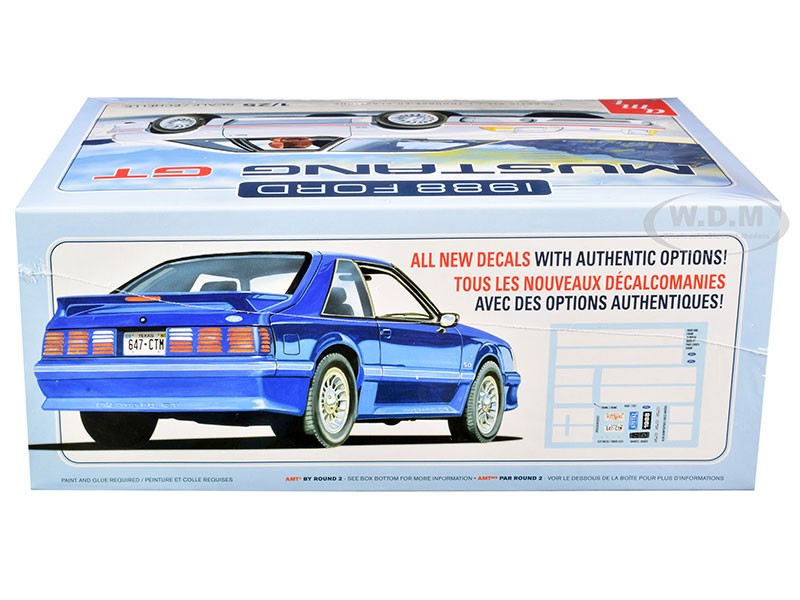 Skill 2 Model Kit 1988 Ford Mustang GT 1/25 Scale Model by AMT