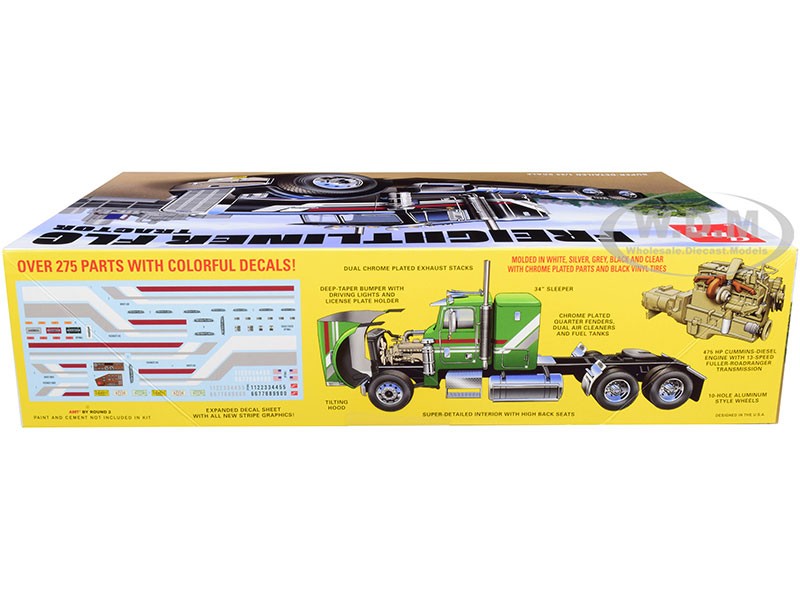 Skill 3 Model Kit Freightliner FLC Truck Tractor 1/24 Scale Model by AMT