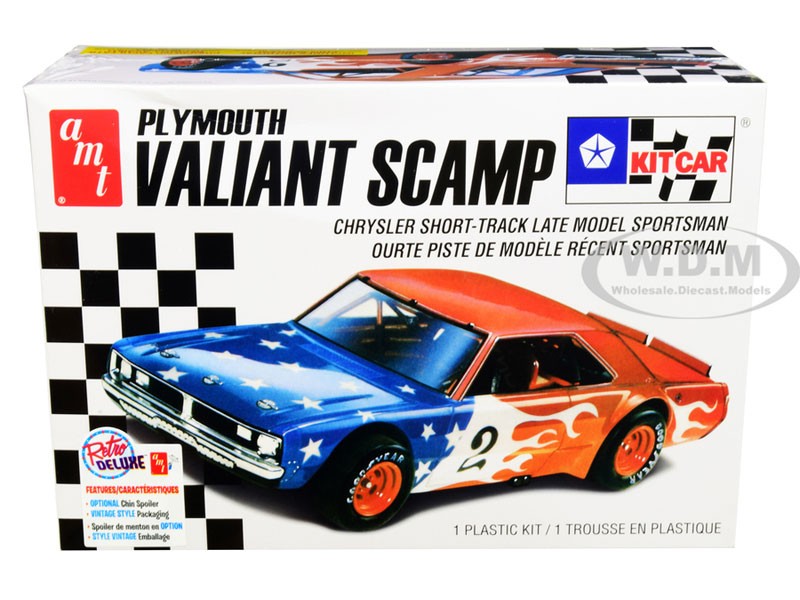 Skill 2 Model Kit Plymouth Valiant Scamp Kit Car 1/25 Scale Model by AMT