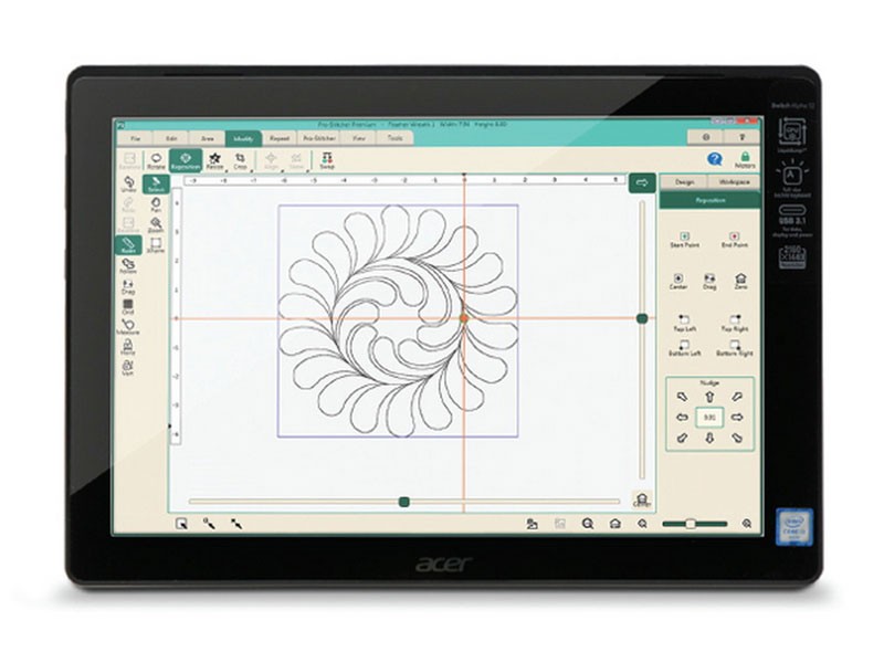 Pro Stitcher Premium Computerized Quilting System with the Pro-Stitcher