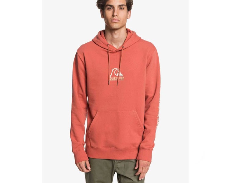 Quik silver Empty Rooms Pullover Men's Hoodie in Redwood