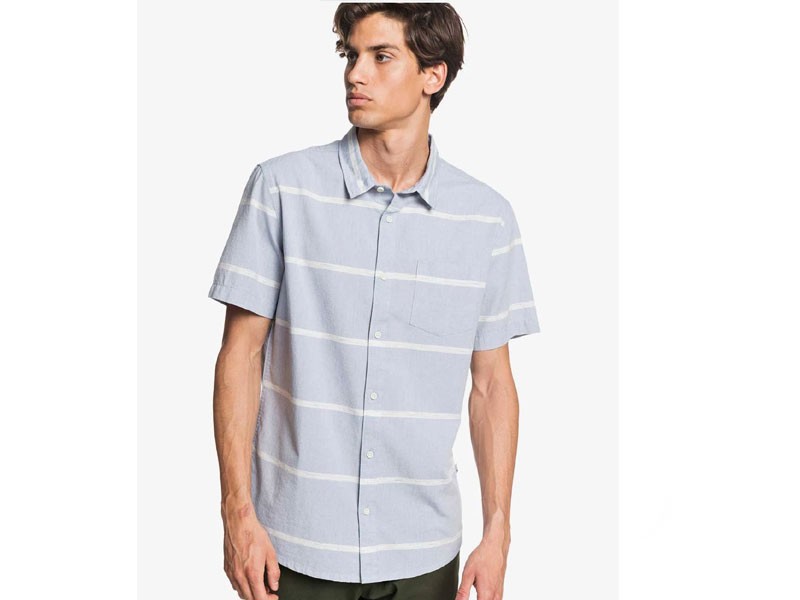 Quiksilver Kalua Kobi Woven Shirt For Men in Blue Stripe